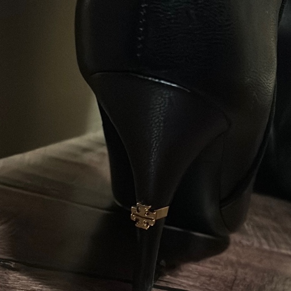 Tory Burch Black Knee-High Boots - Picture 2 of 8